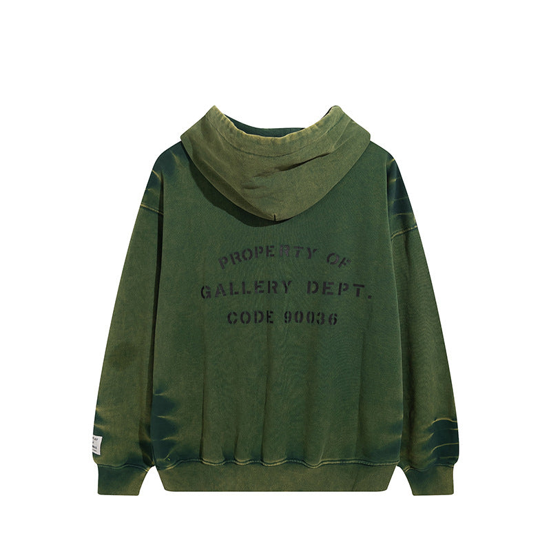 Gallery Dept Hoodie Hand Painted Graffiti Washed Hooded Sweater