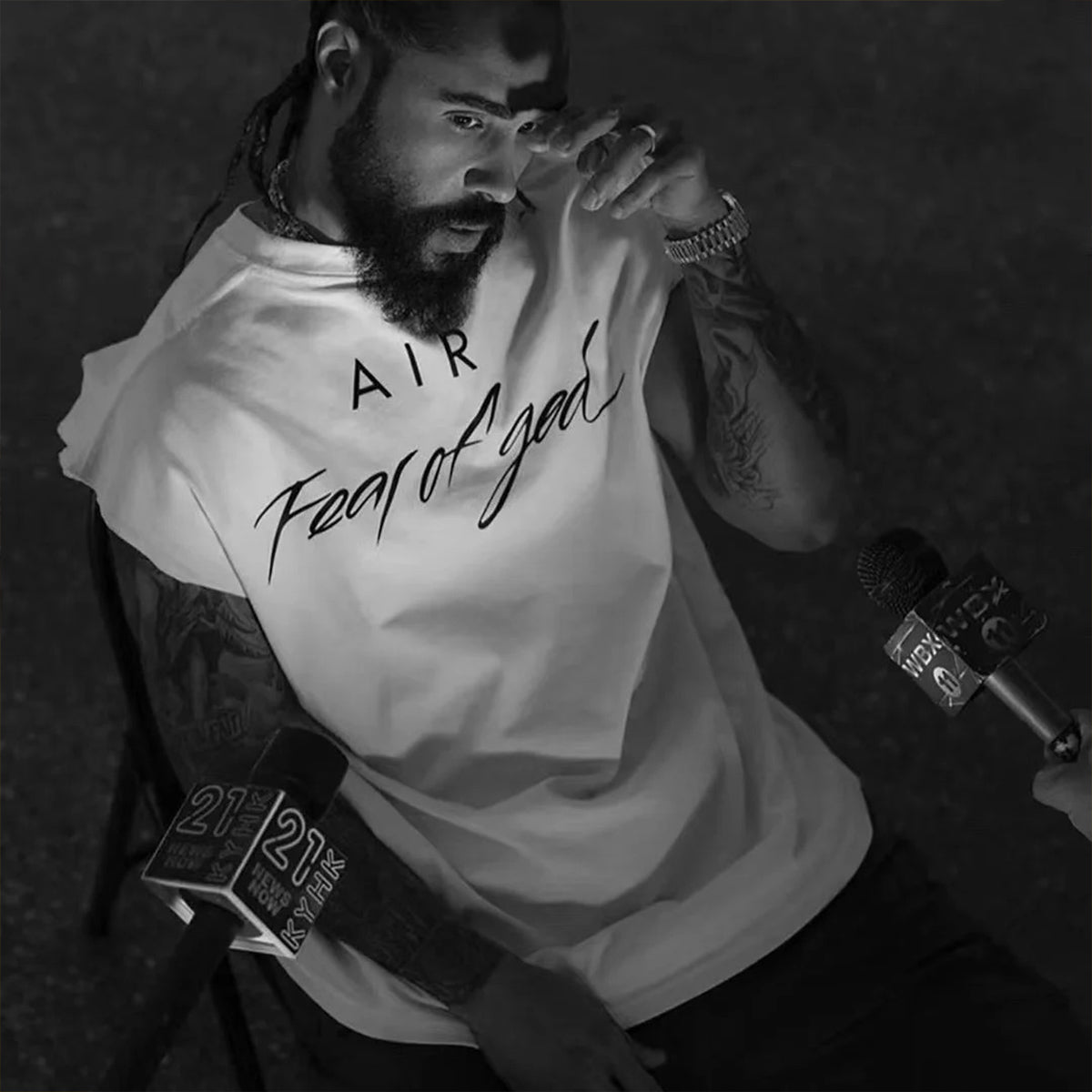 Fear of God ESSENTIALS AIR Graphic Tank – Oversized Performance Sleeveless Top
