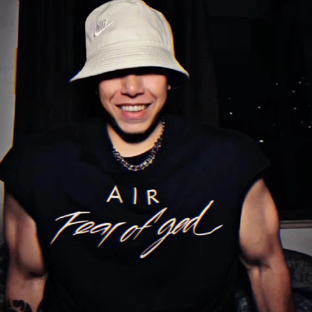 Fear of God ESSENTIALS AIR Graphic Tank – Oversized Performance Sleeveless Top